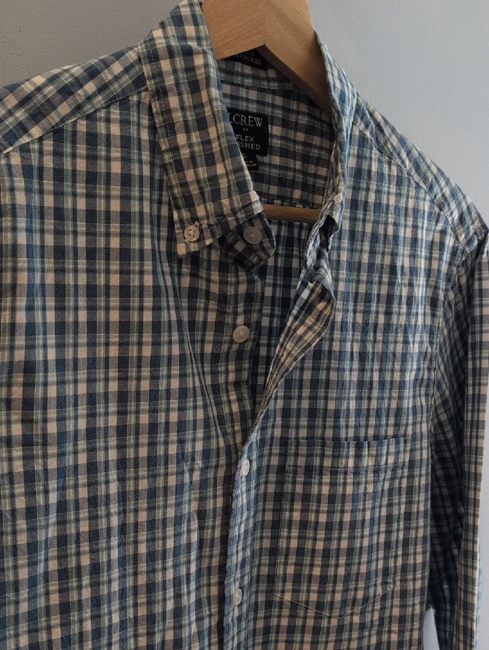 J. Crew Men's S Slim Untucked Flex Washed Long Sleeve Shirt Style #BP971 - Picture 5 of 15